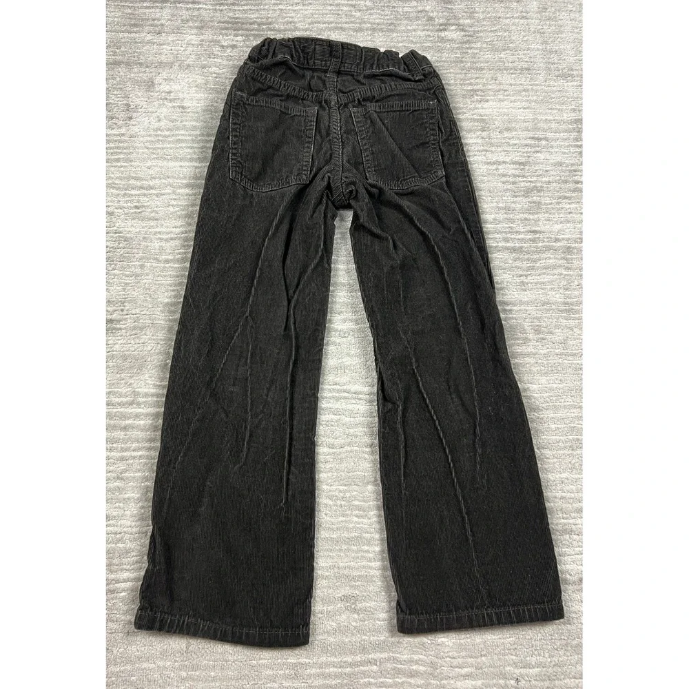 Old Navy Pants Boys 8 Slim Gray Corduroy Straight Leg Adjustable Waist Cotton
